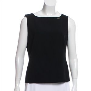 Escada sleeveless wool top size L